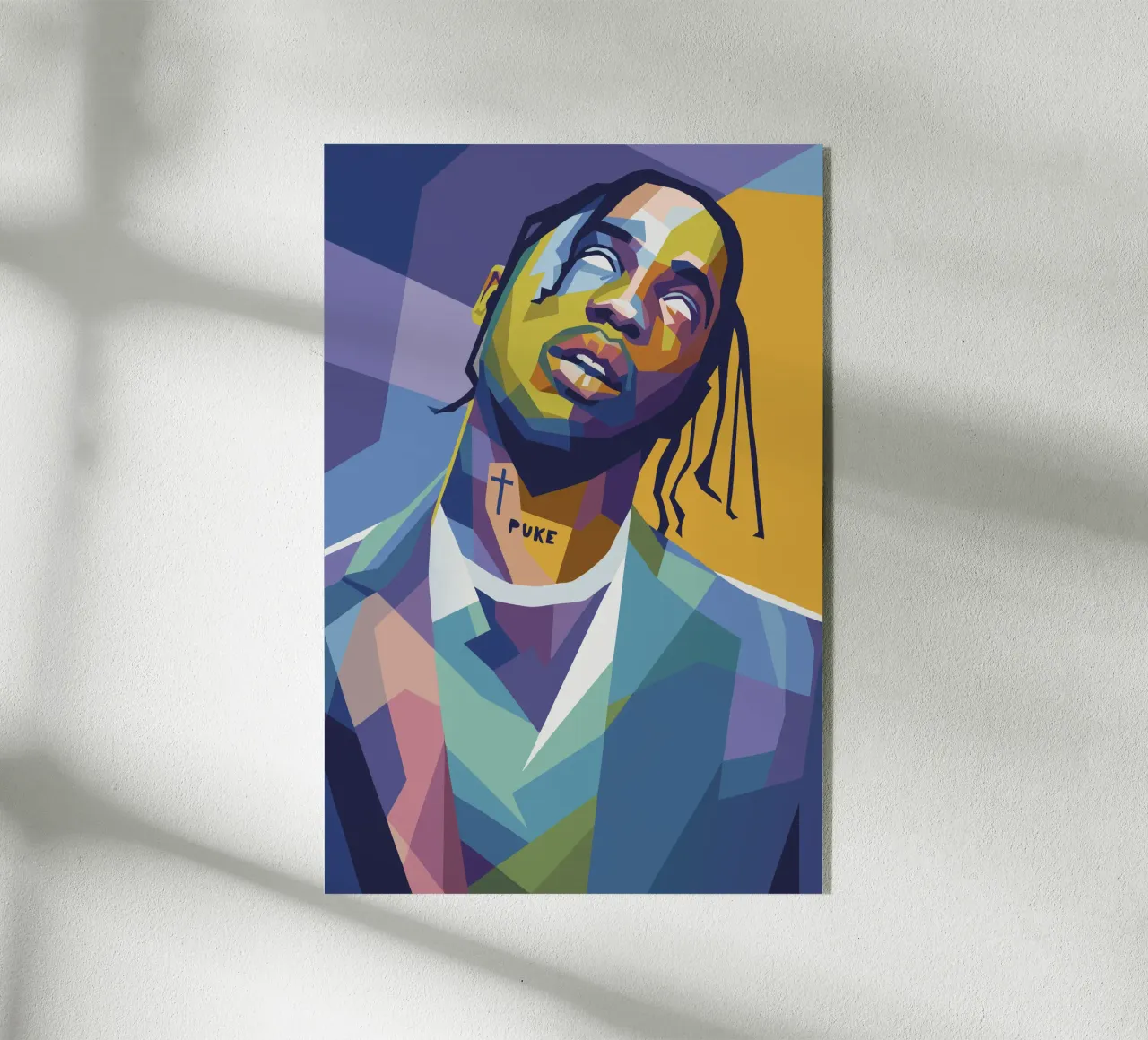 travis retro pop art wpap plexiglass da aiswa
