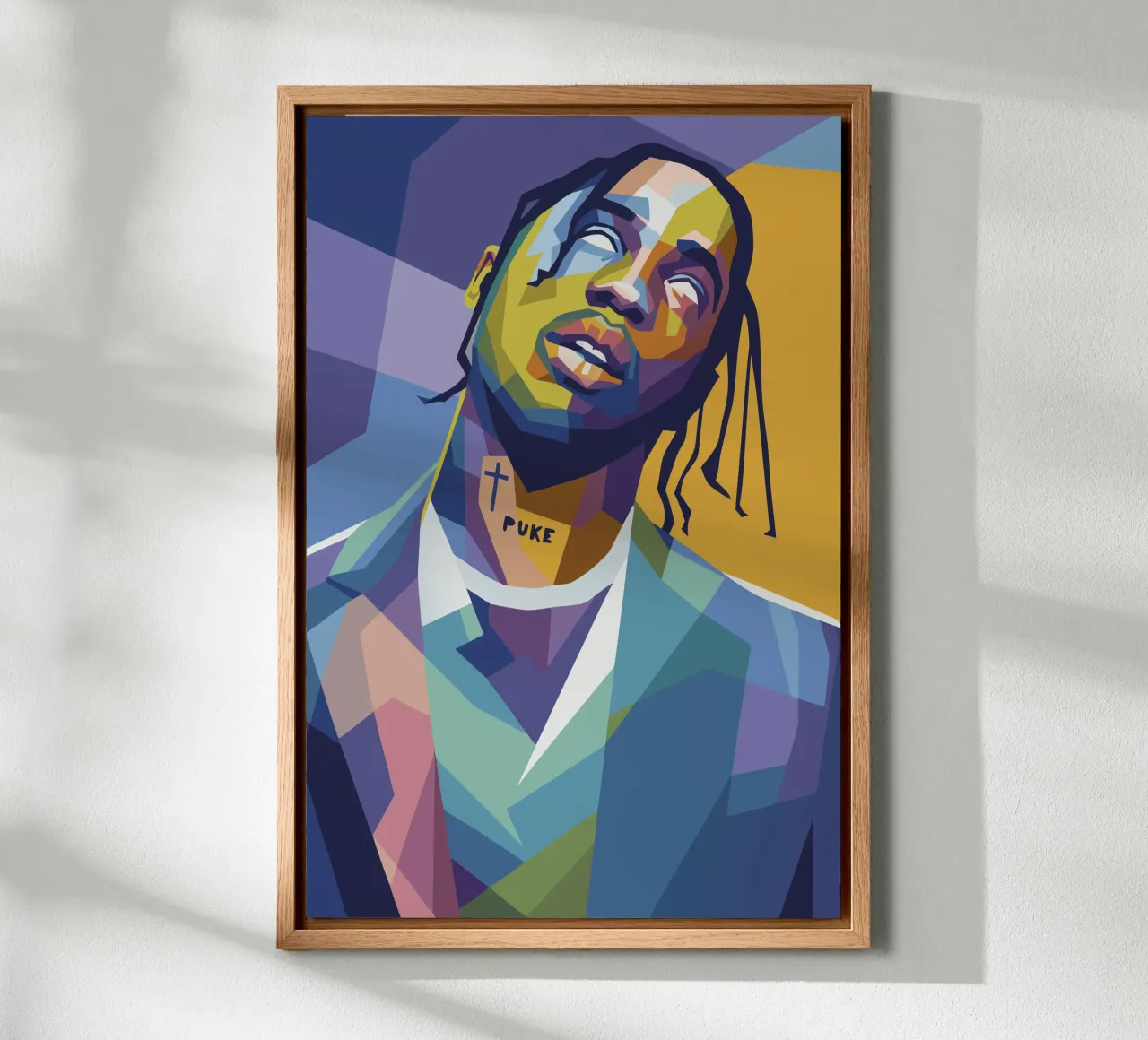 travis retro pop art wpap Alu-Dibond von aiswa