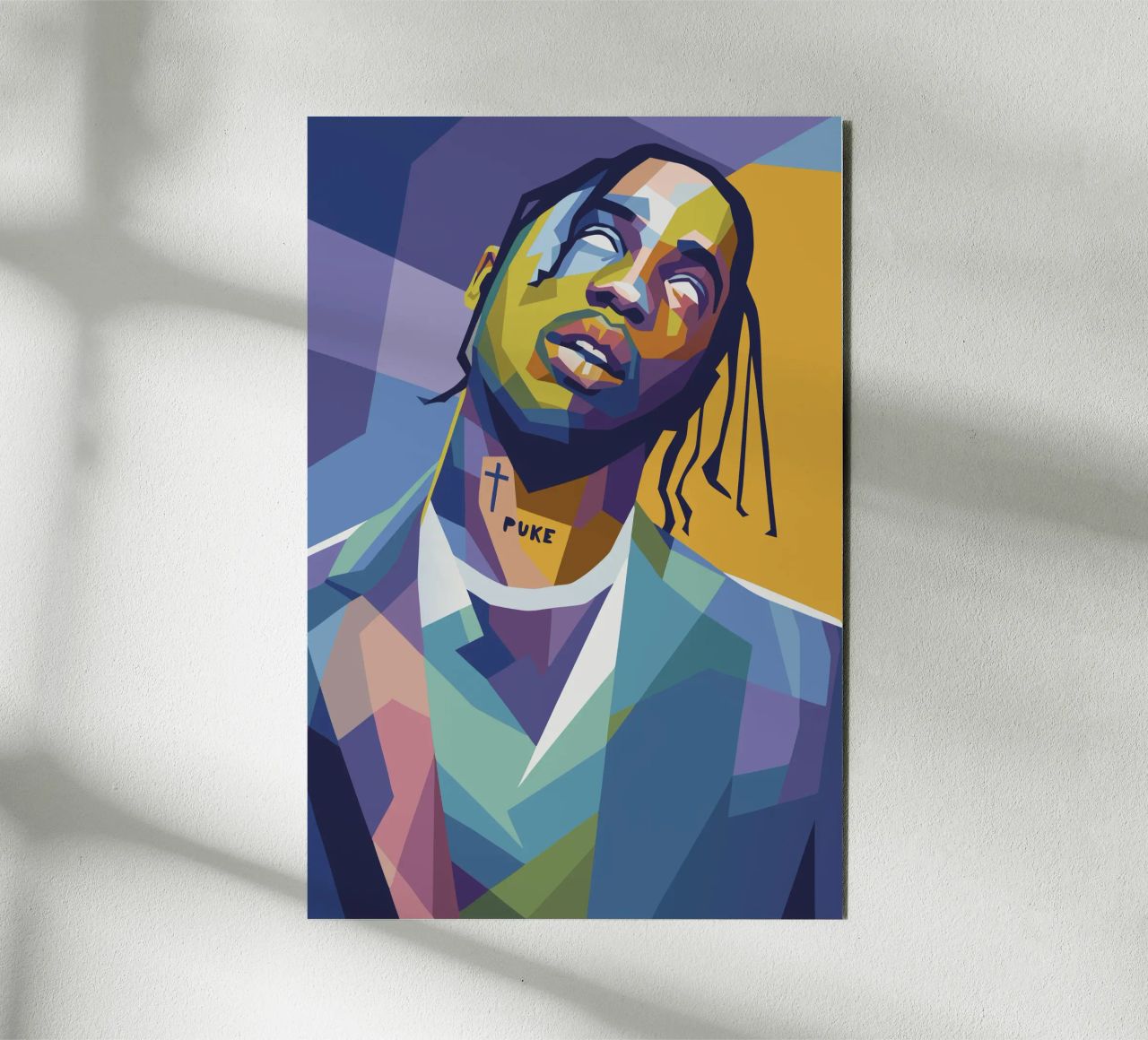 travis retro pop art wpap alluminio dibond da aiswa