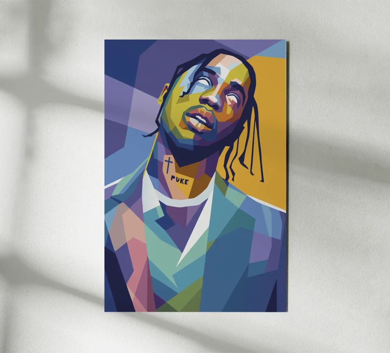 travis retro pop art wpap alluminio dibond da aiswa