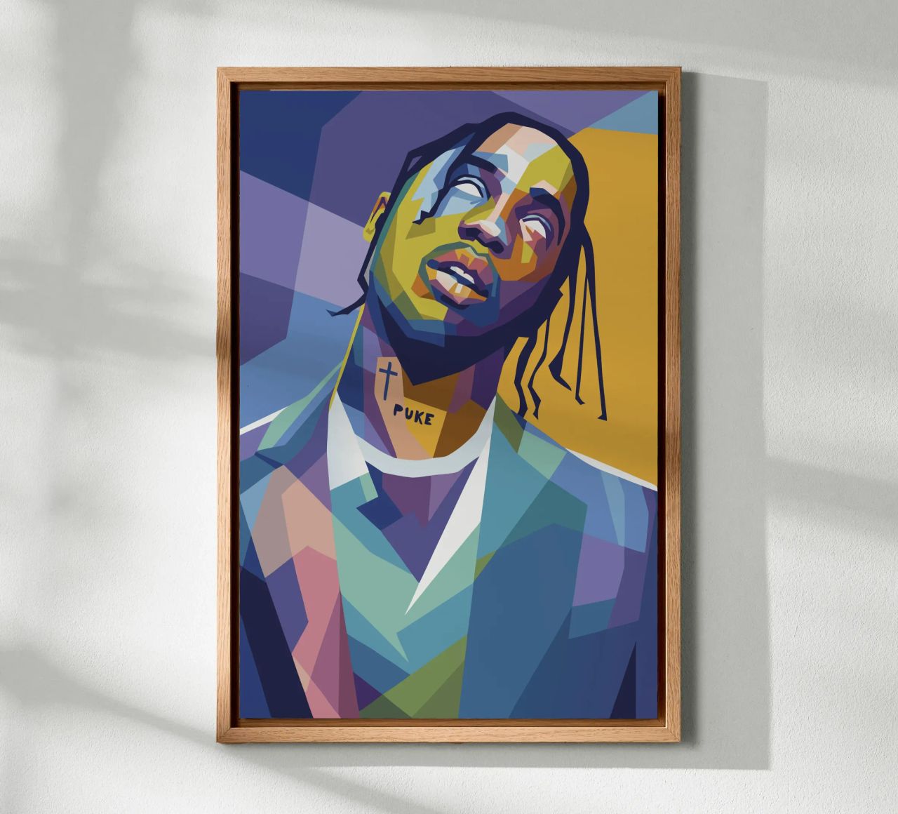 travis retro pop art wpap canvas by aiswa