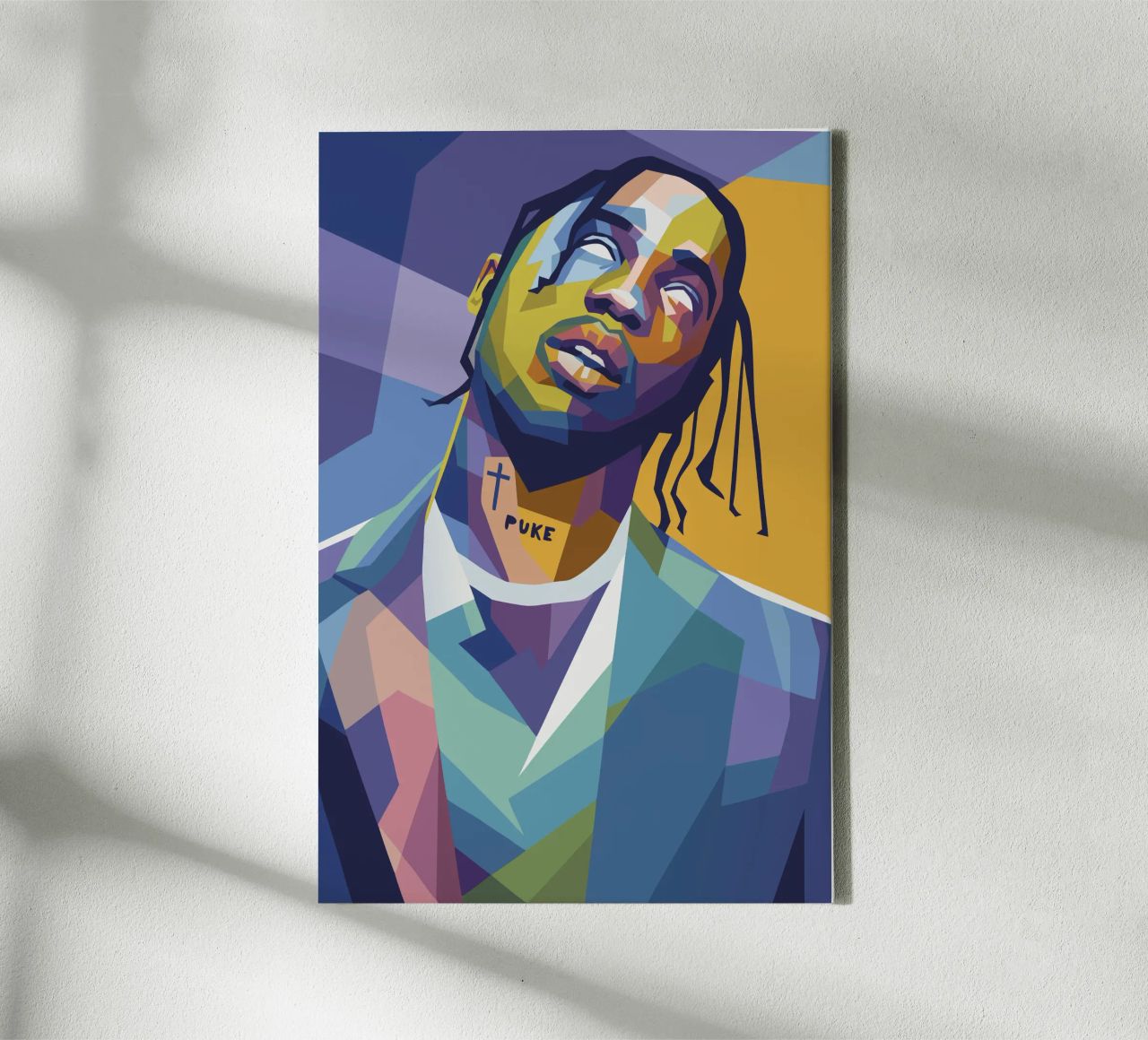 travis retro pop art wpap canvas by aiswa