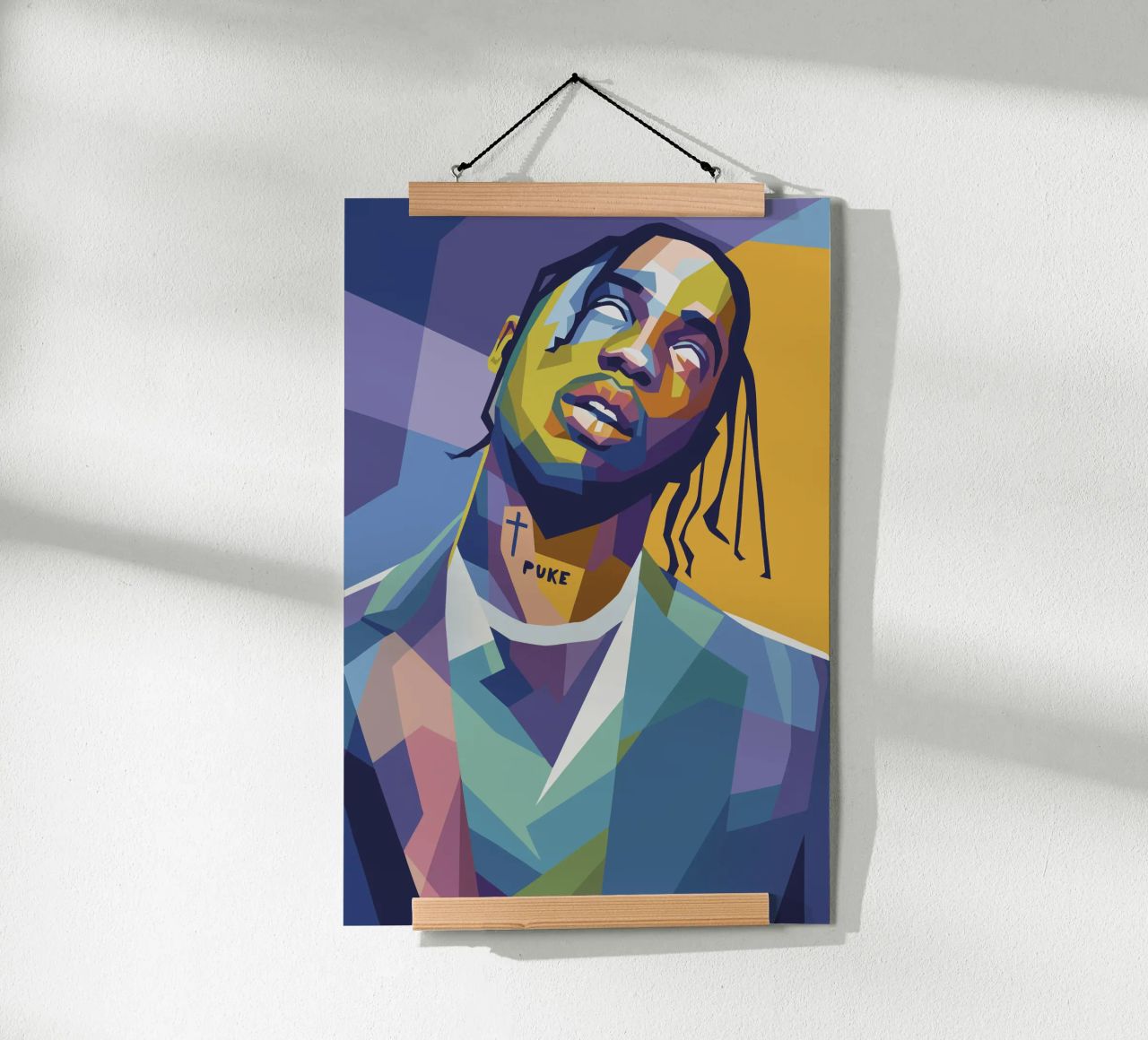 travis retro pop art wpap poster by aiswa