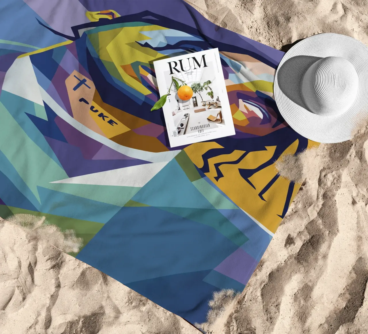 travis retro pop art wpap telo mare da aiswa