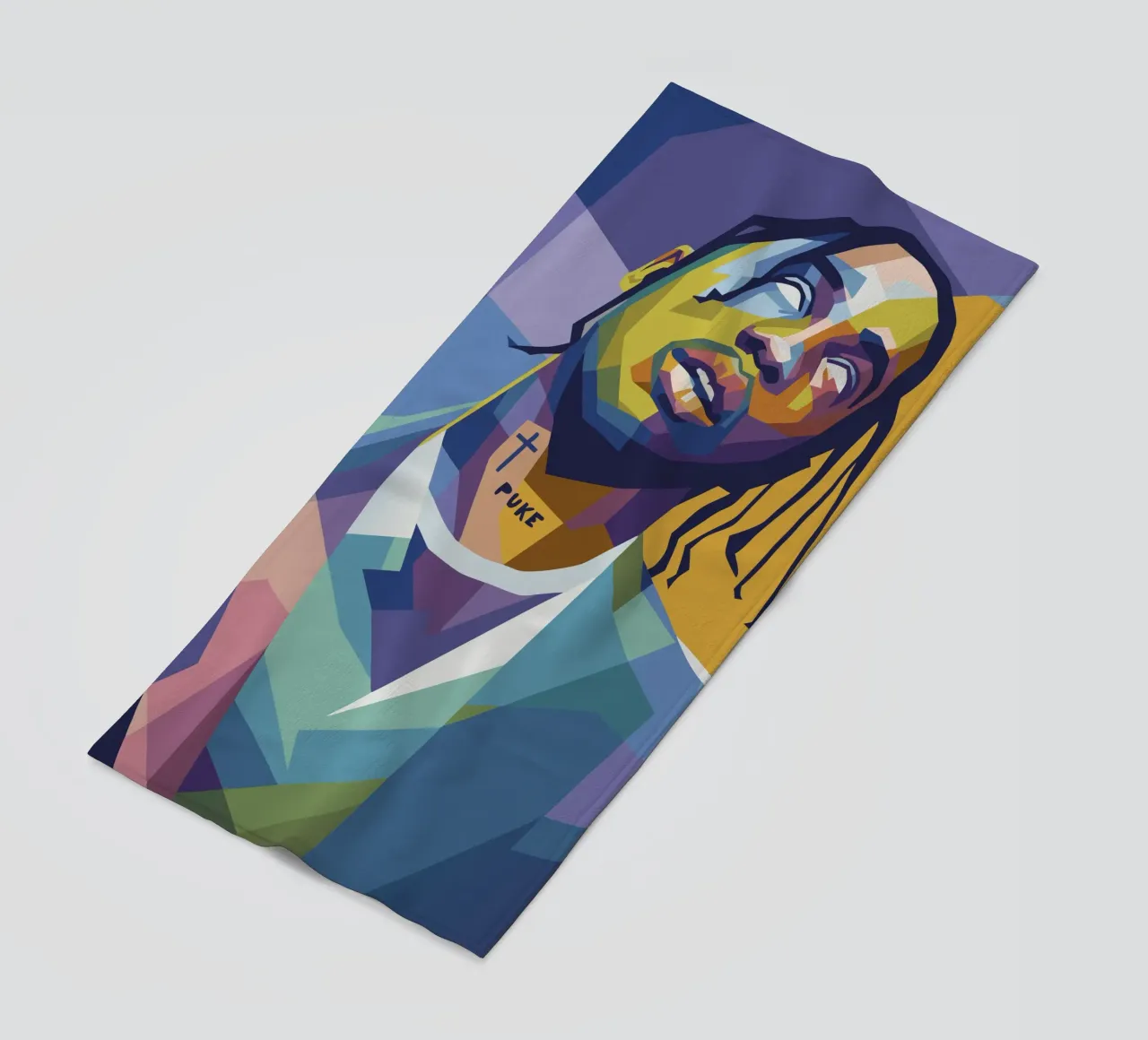travis retro pop art wpap Strandtuch von aiswa