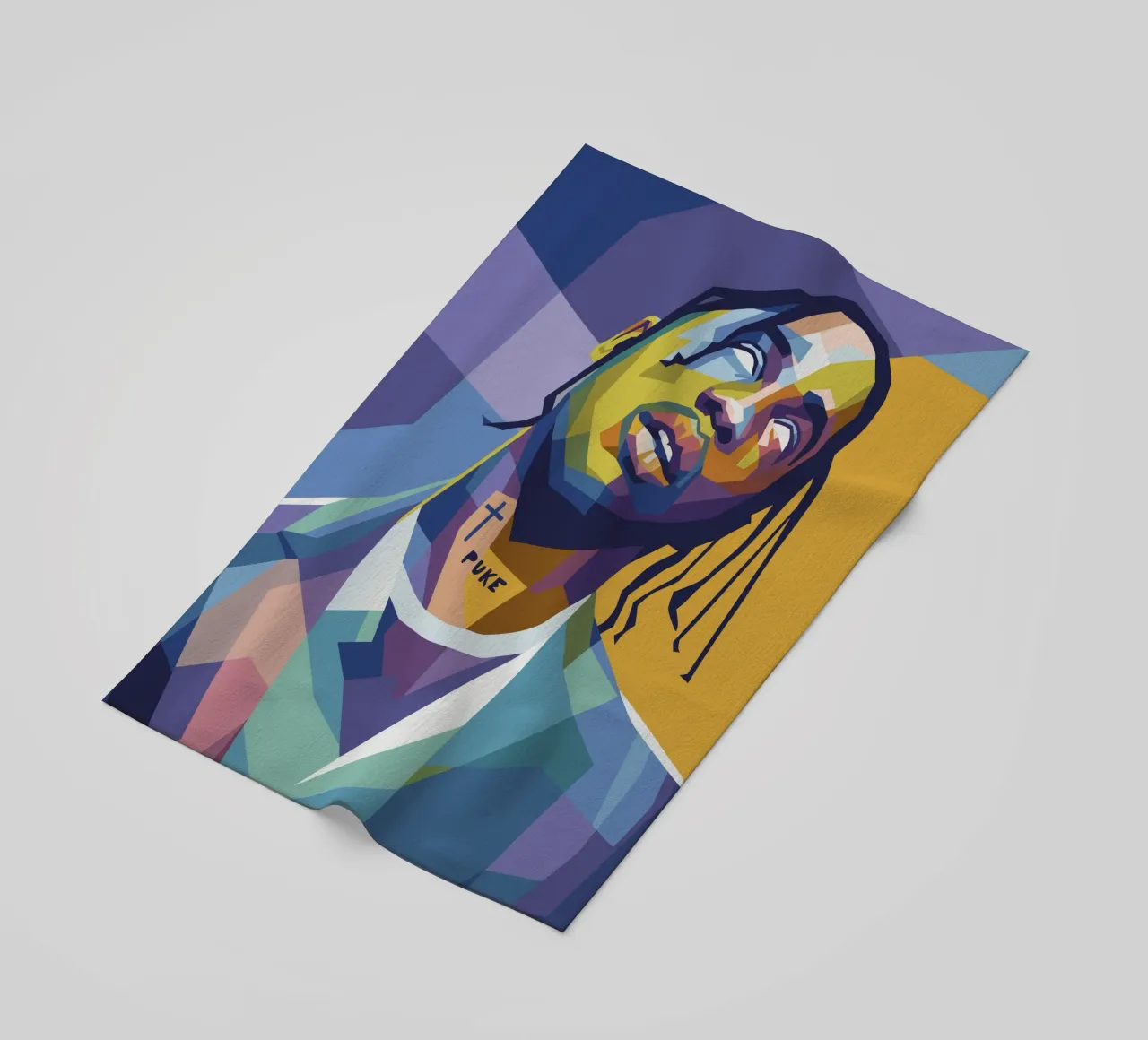 travis retro pop art wpap Strandtuch von aiswa