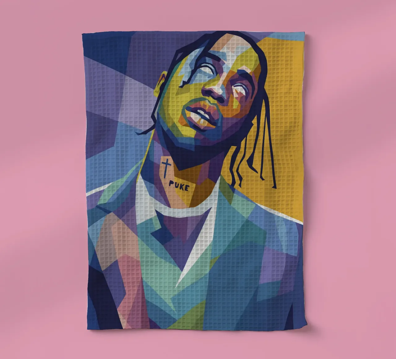 travis retro pop art wpap torchon de aiswa