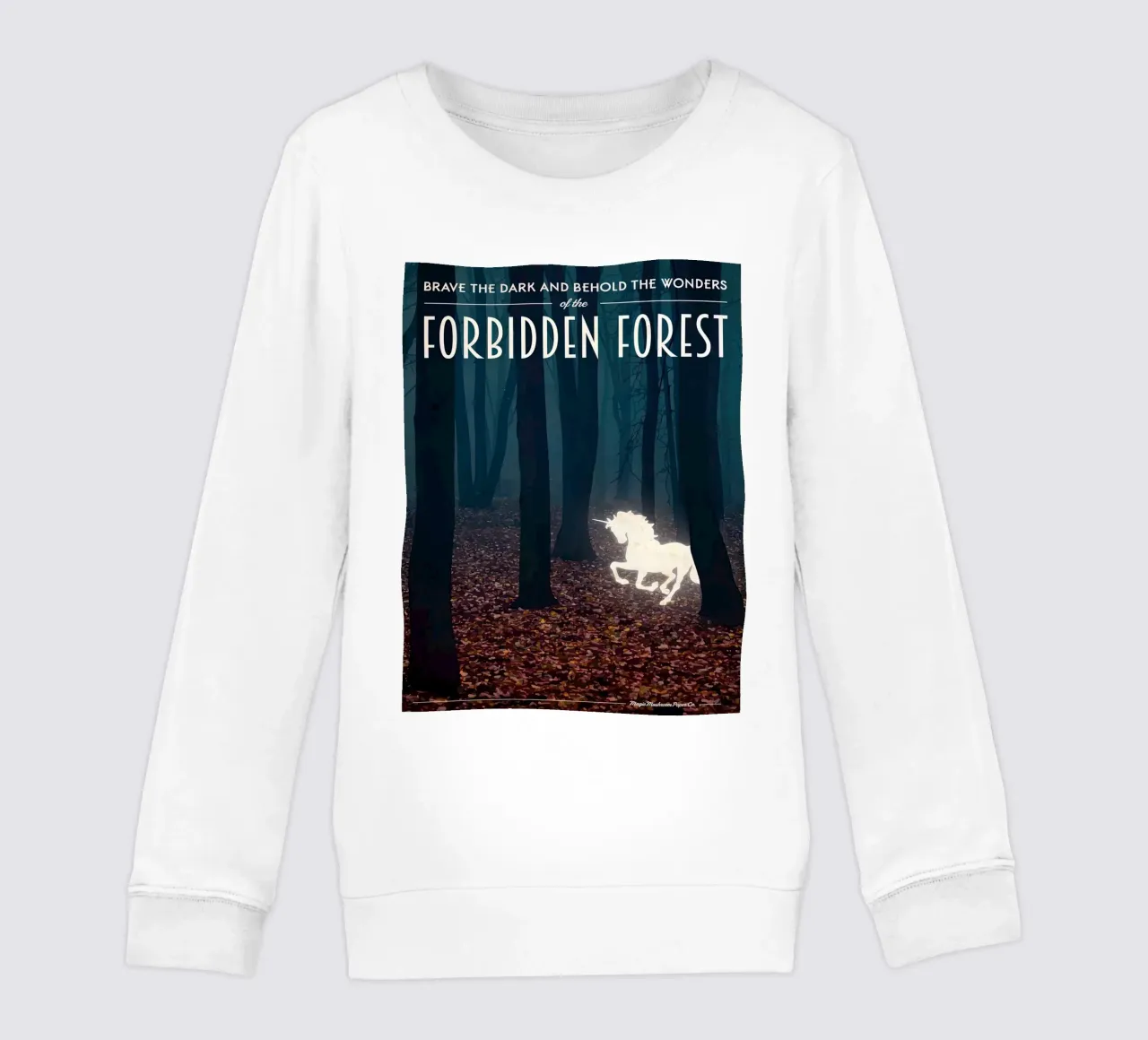 Forbidden Forest kids sweatshirt by Alice Slatera