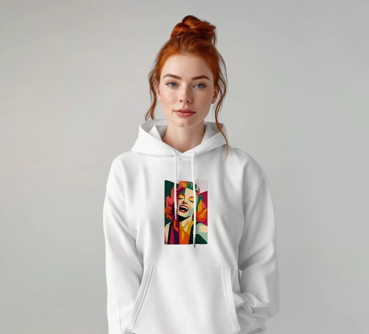 marilyn monroe retro pop art wpap felpa con cappuccio da aiswa