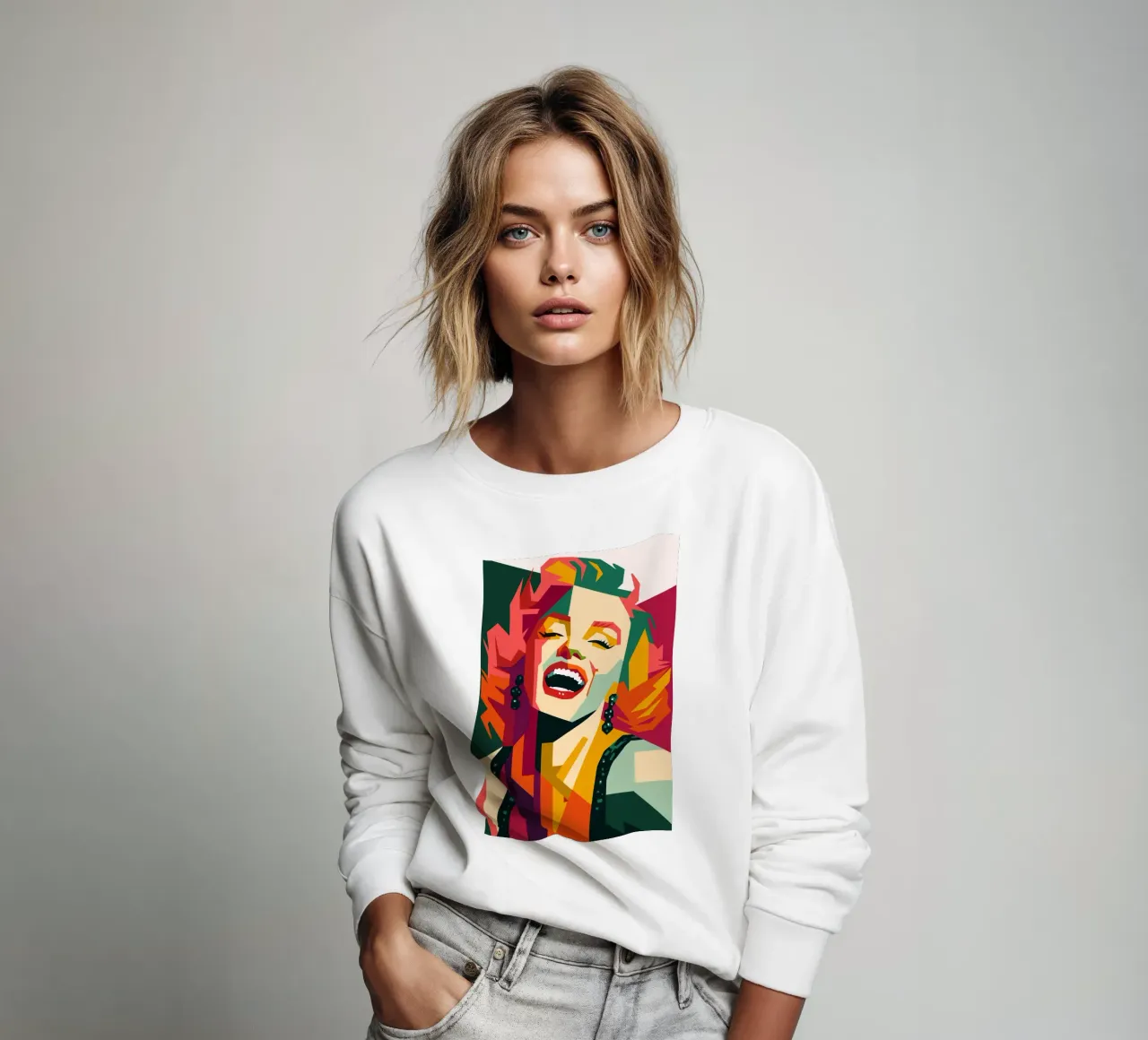 marilyn monroe retro pop art wpap felpa da aiswa