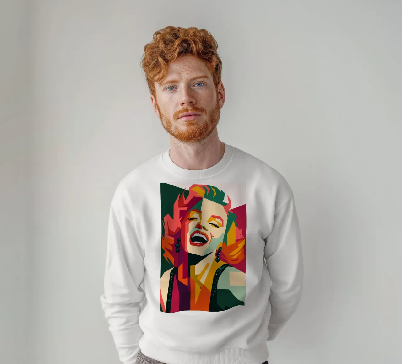 marilyn monroe retro pop art wpap felpa da aiswa