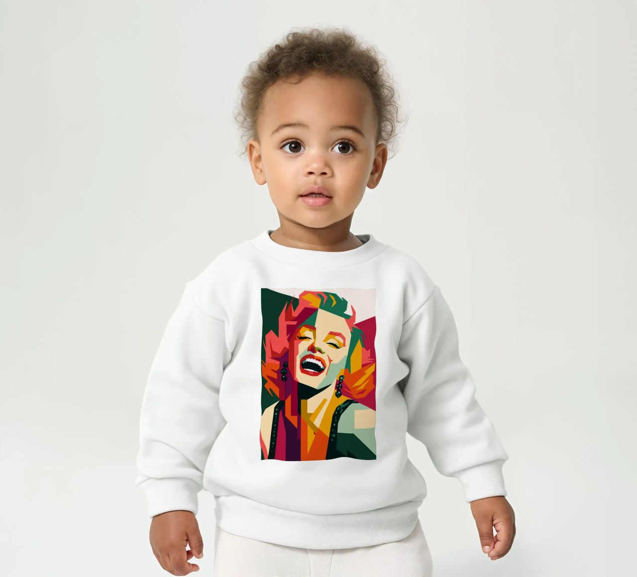 marilyn monroe retro pop art wpap felpa neonato da aiswa