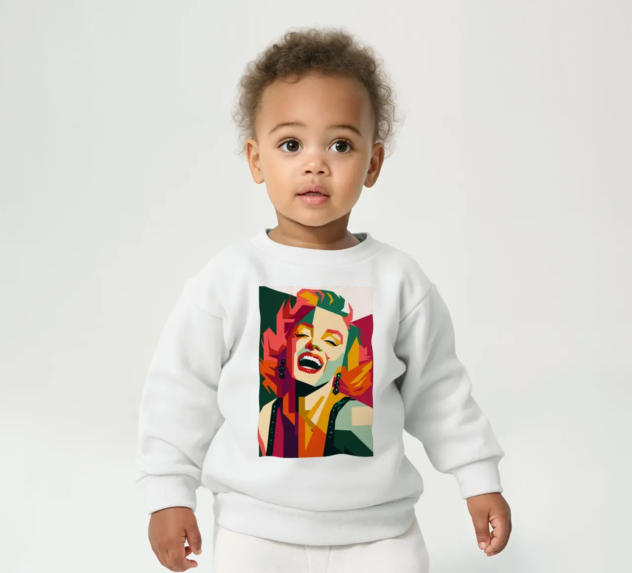 marilyn monroe retro pop art wpap felpa neonato da aiswa