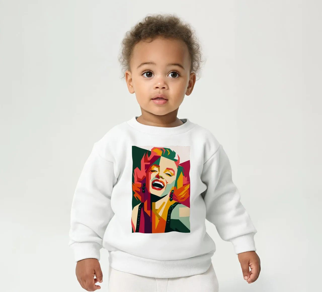 marilyn monroe retro pop art wpap sudadera de bebé de aiswa