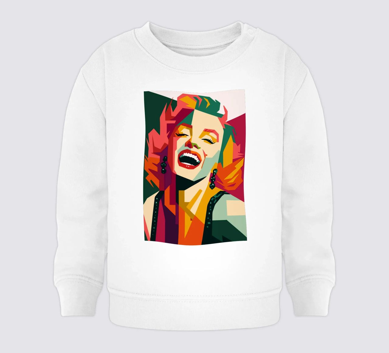 marilyn monroe retro pop art wpap felpa neonato da aiswa