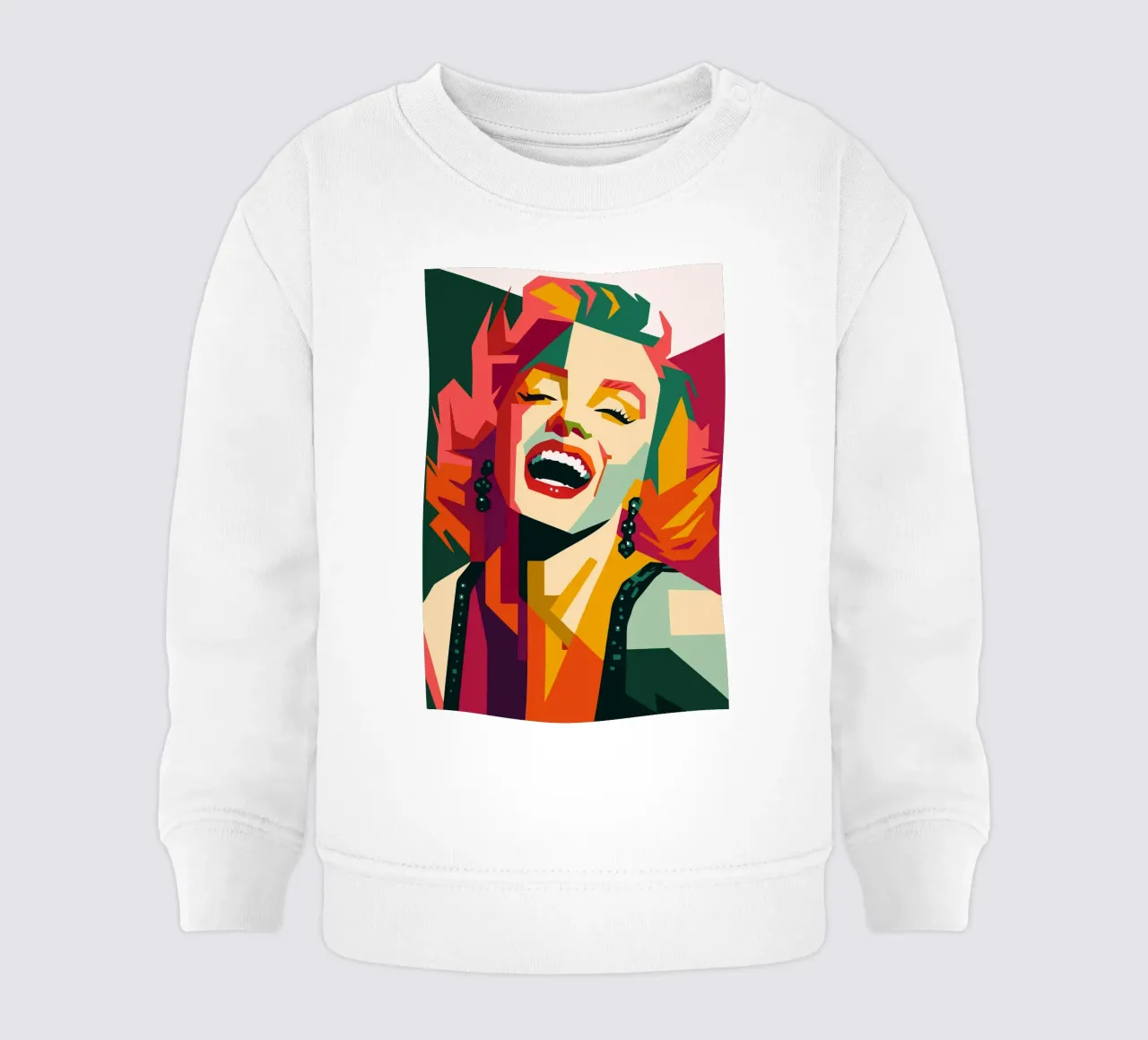 marilyn monroe retro pop art wpap sudadera de bebé de aiswa