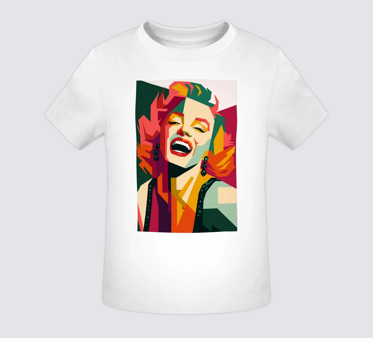 marilyn monroe retro pop art wpap maglietta neonato da aiswa