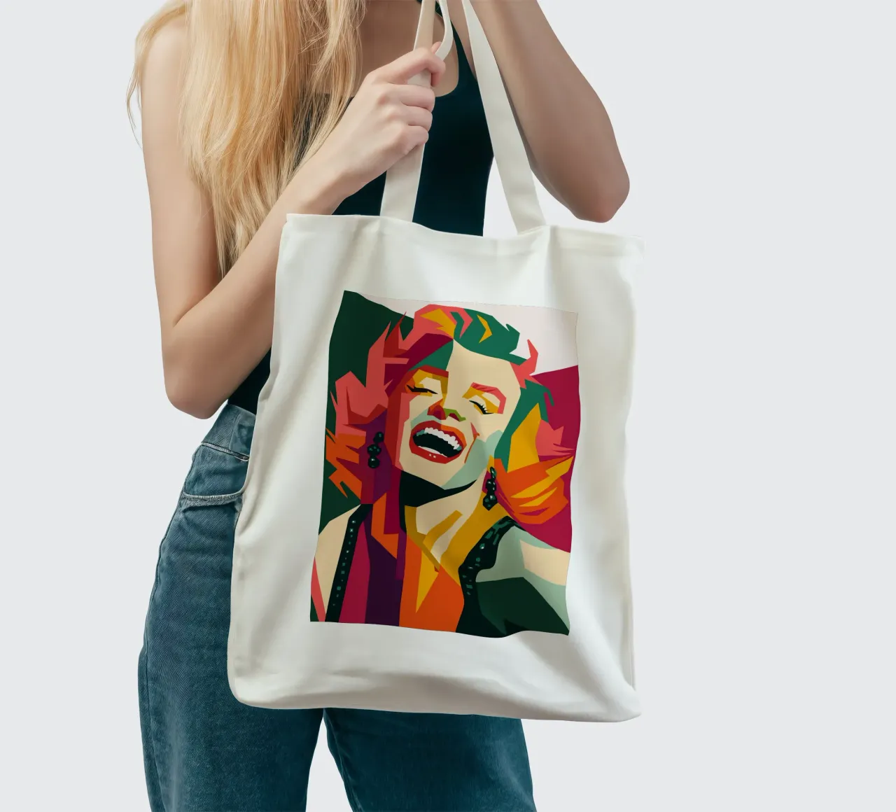 marilyn monroe retro pop art wpap borsa in juta da aiswa