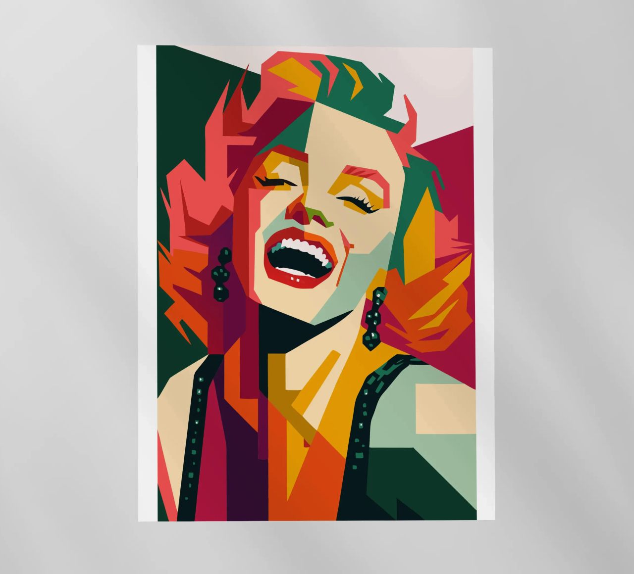 marilyn monroe retro pop art wpap pellicola backlit da aiswa