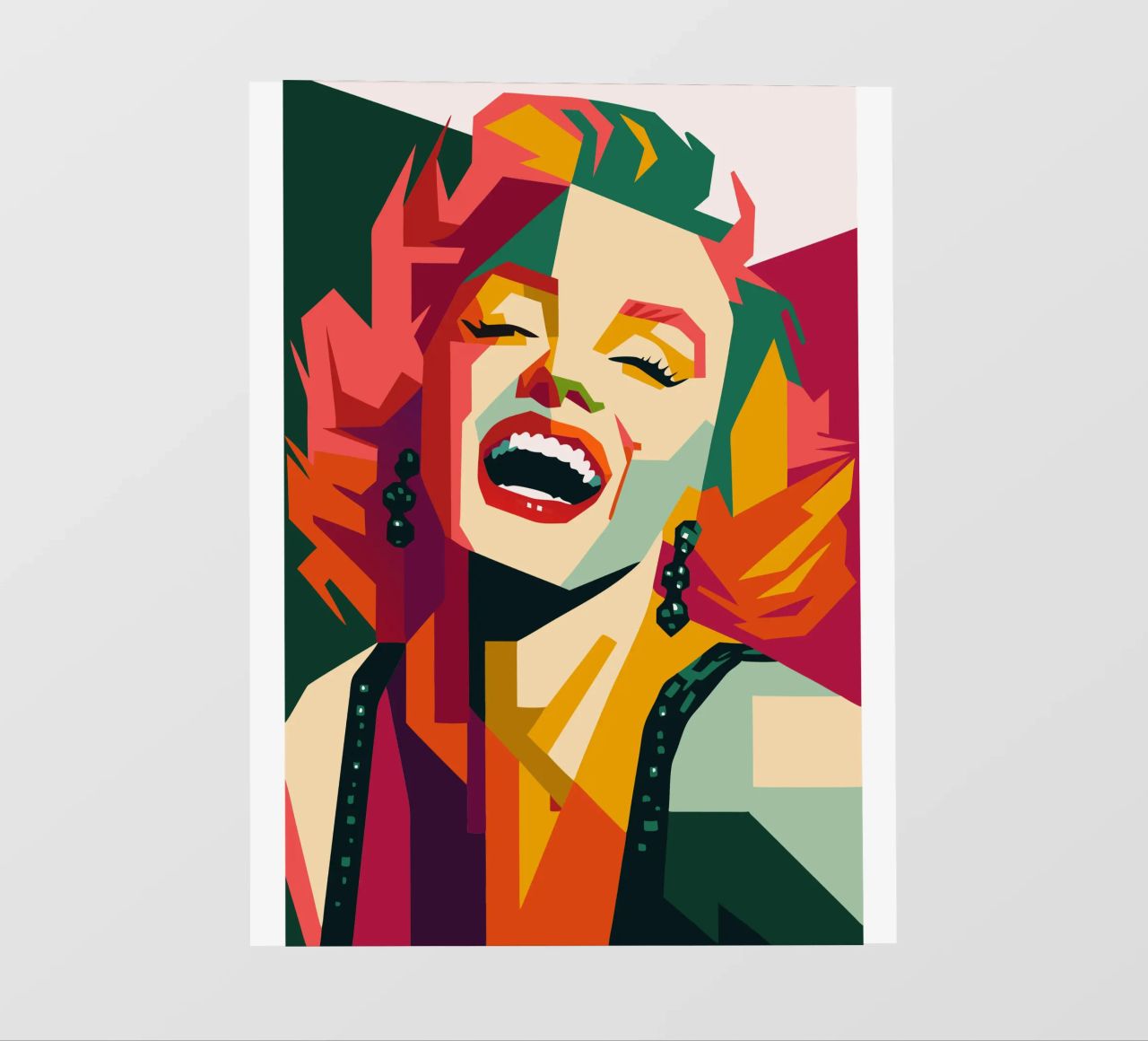 marilyn monroe retro pop art wpap pellicola backlit da aiswa