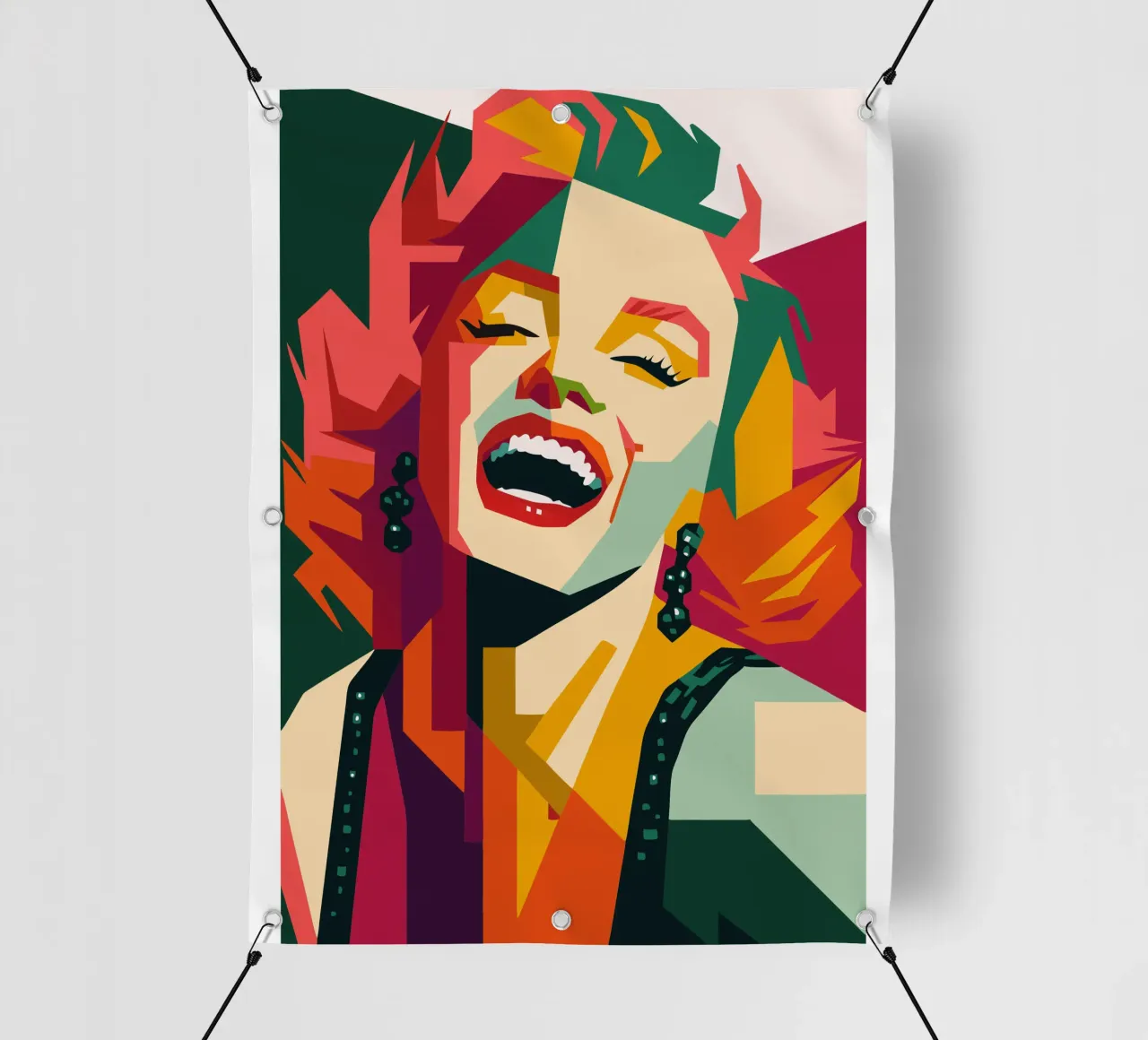 marilyn monroe retro pop art wpap telo in pvc da aiswa