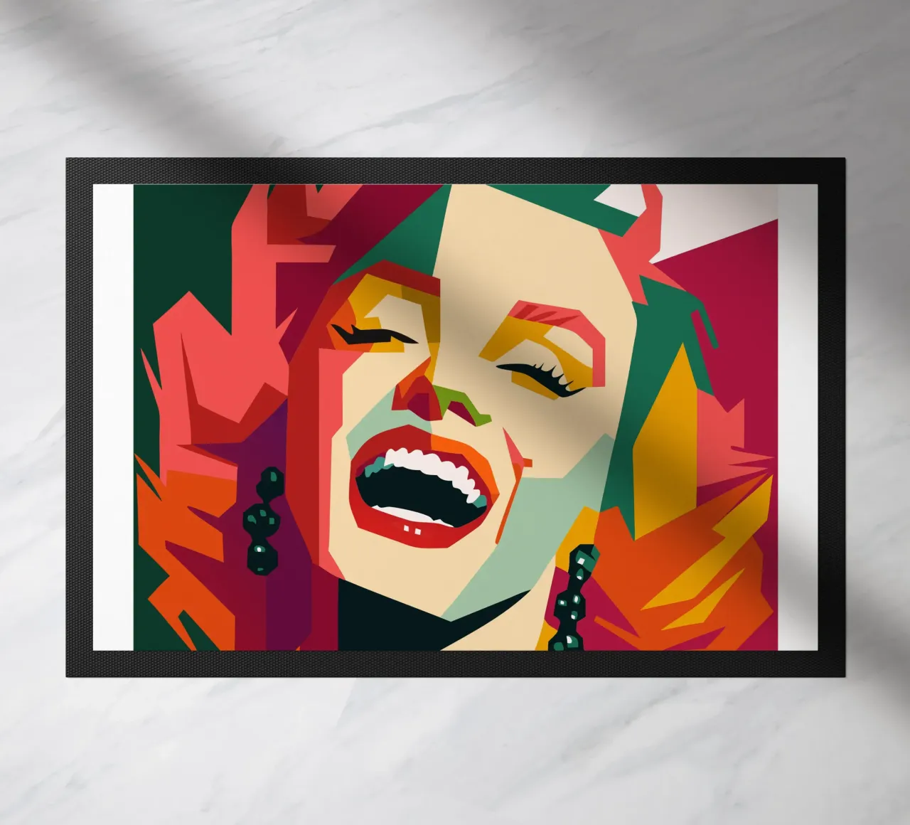 marilyn monroe retro pop art wpap felpudo de aiswa