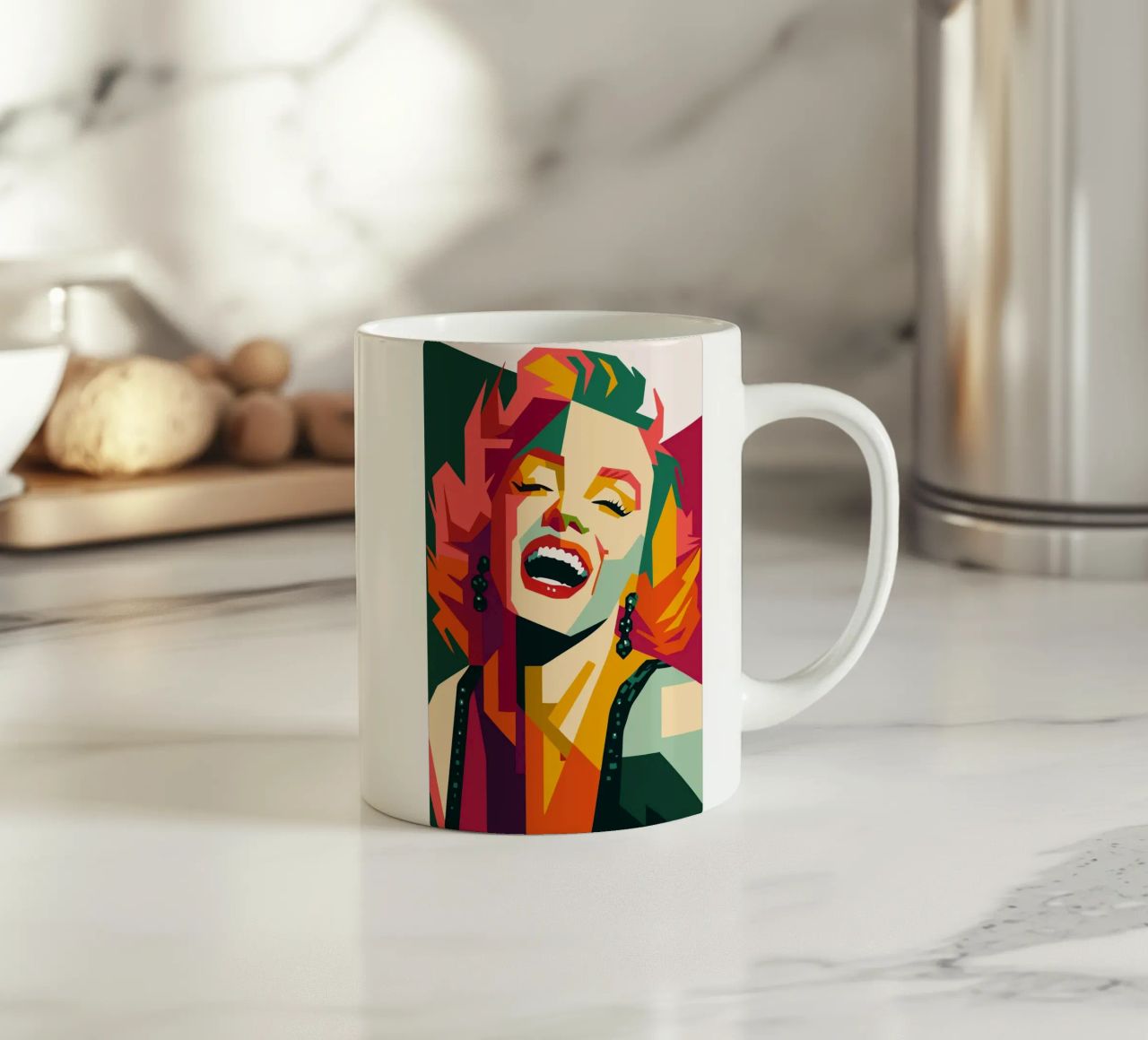 marilyn monroe retro pop art wpap tazza in ceramica da aiswa