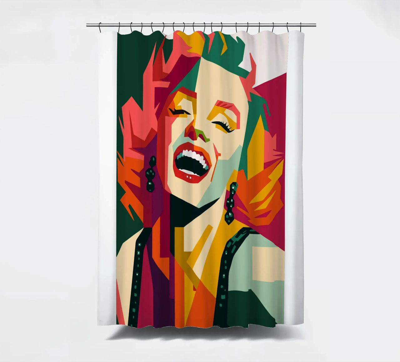 marilyn monroe retro pop kunst wpap Duschvorhang von aiswa