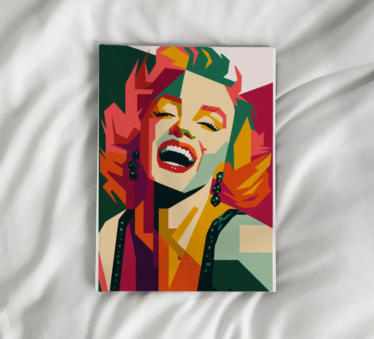 marilyn monroe retro pop art wpap cuaderno de aiswa