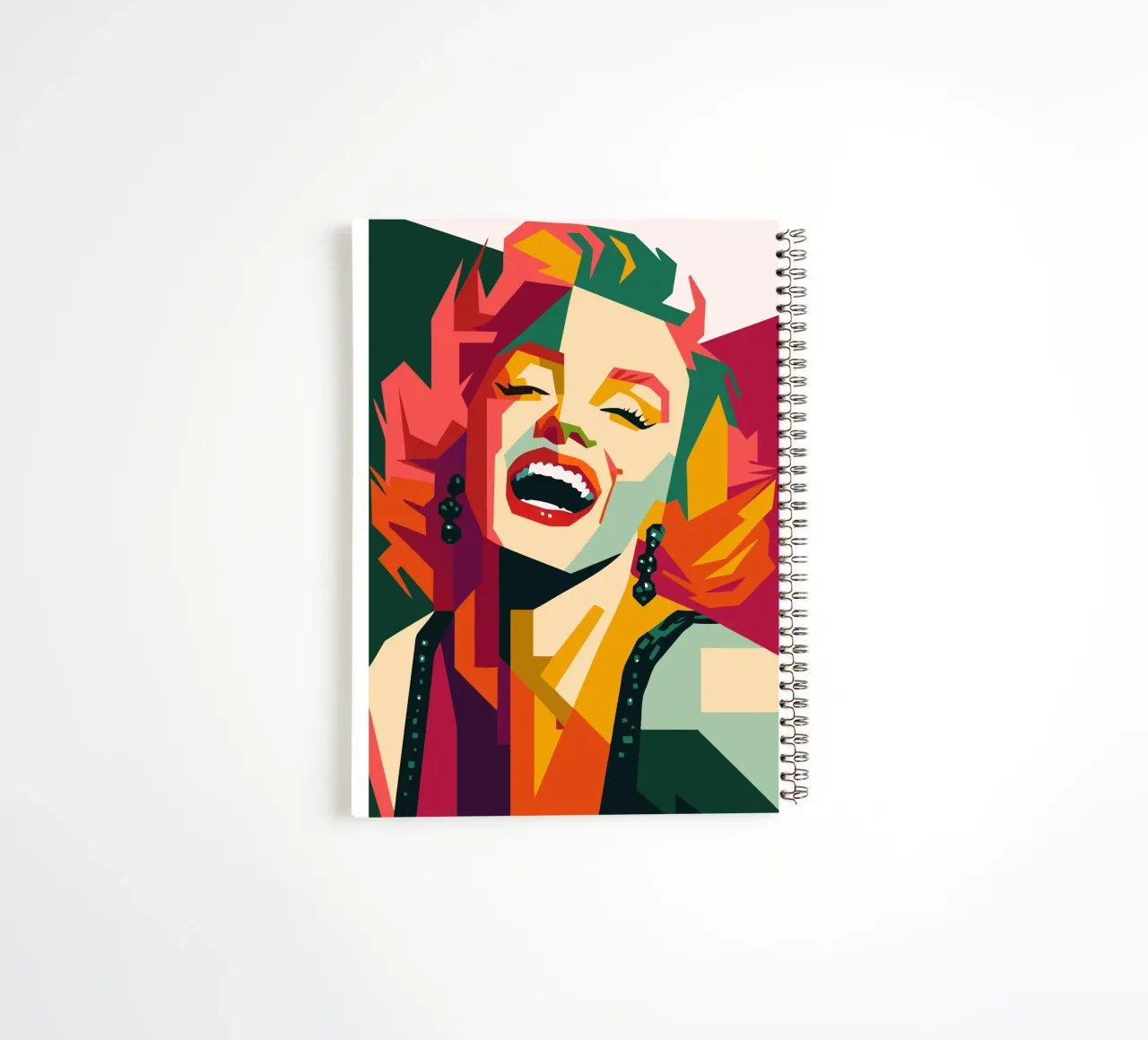 marilyn monroe retro pop art wpap diario ad anelli da aiswa