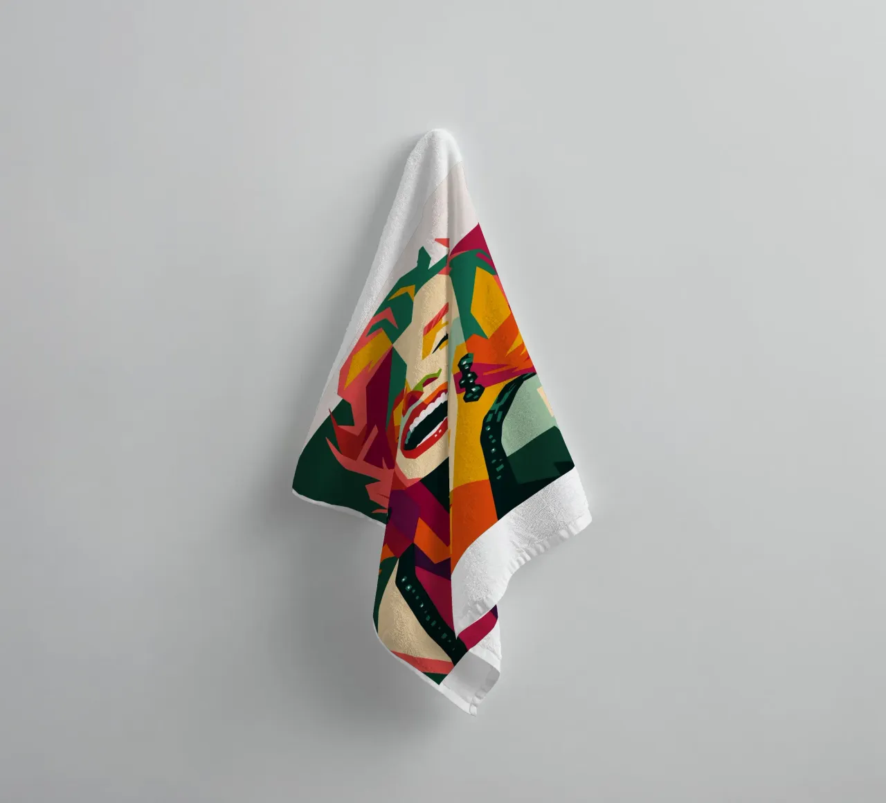marilyn monroe retro pop art wpap towel by aiswa