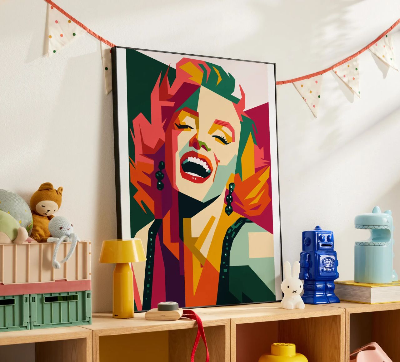 marilyn monroe retro pop art wpap alluminio dibond da aiswa