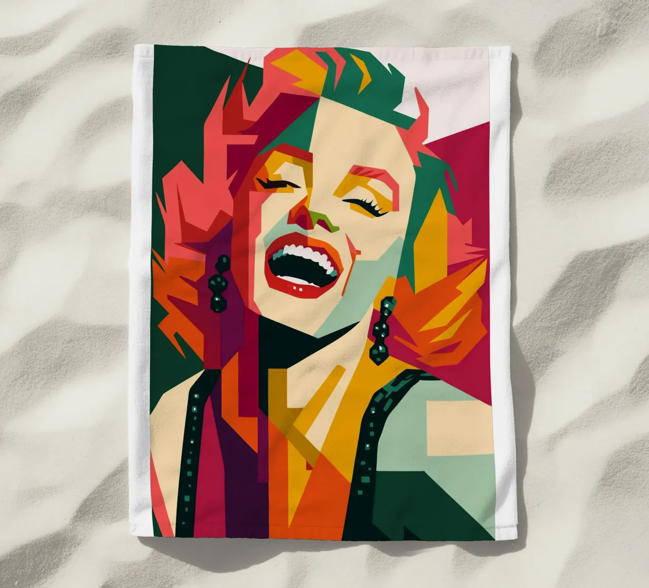 marilyn monroe retro pop art wpap telo mare da aiswa