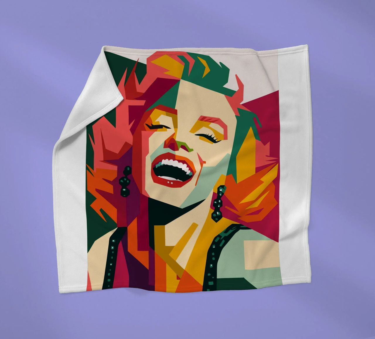 marilyn monroe retro pop art wpap coperta in pile da aiswa