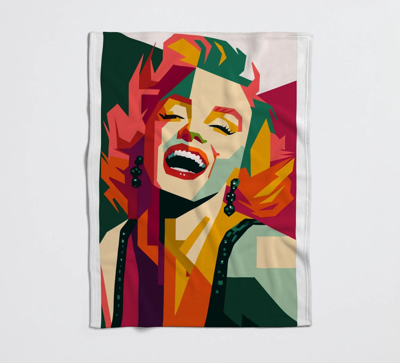 marilyn monroe retro pop art wpap coperta in pile da aiswa