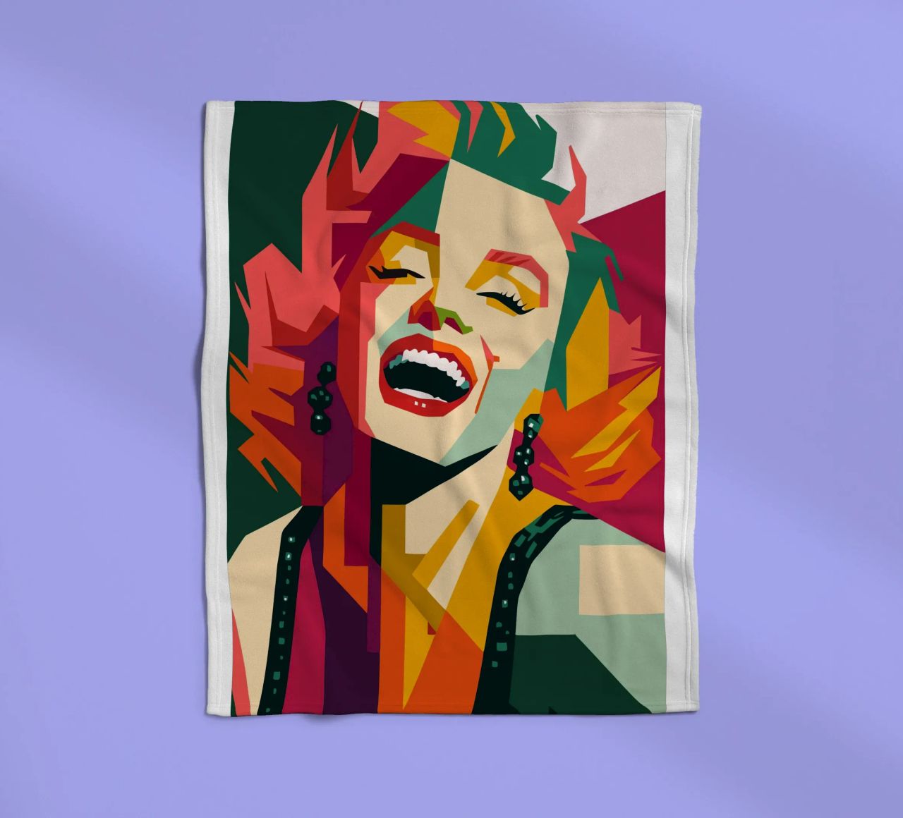 marilyn monroe retro pop art wpap coperta in pile da aiswa