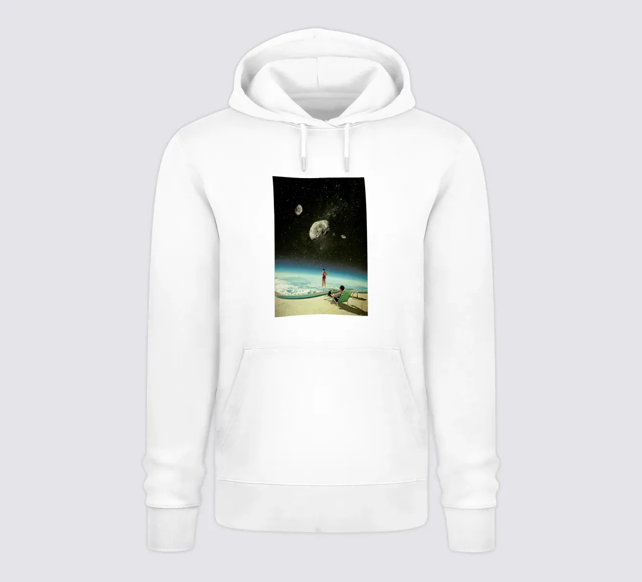Summer With A Chance Of Asteroids felpa con cappuccio da Frank Moth