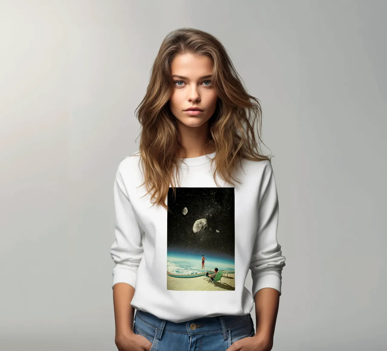 Summer With A Chance Of Asteroids felpa da Frank Moth