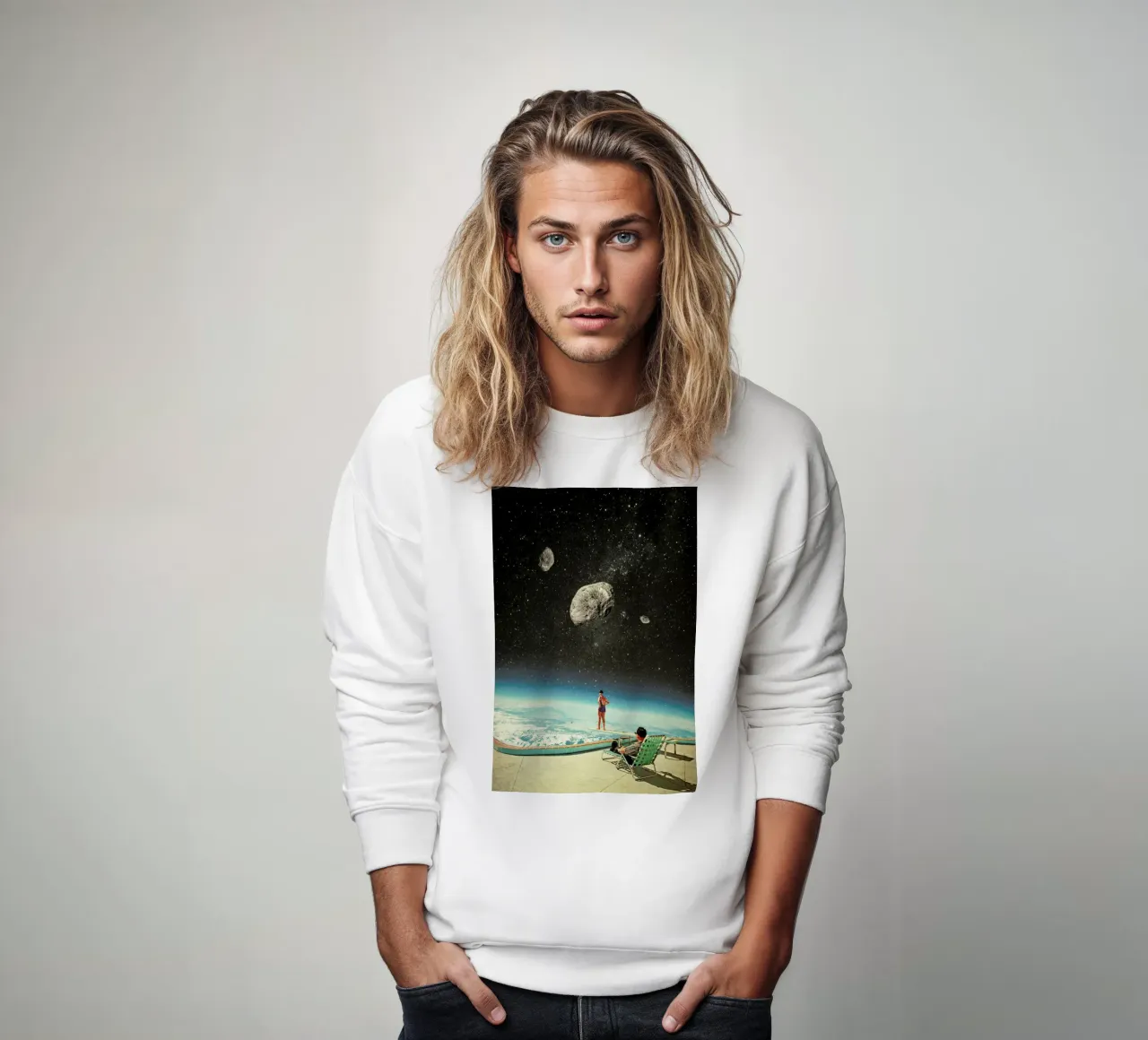 Summer With A Chance Of Asteroids felpa da Frank Moth