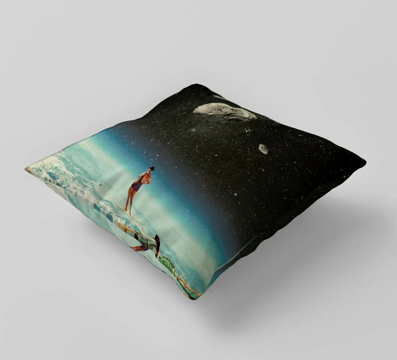 Summer With A Chance Of Asteroids cuscino da Frank Moth