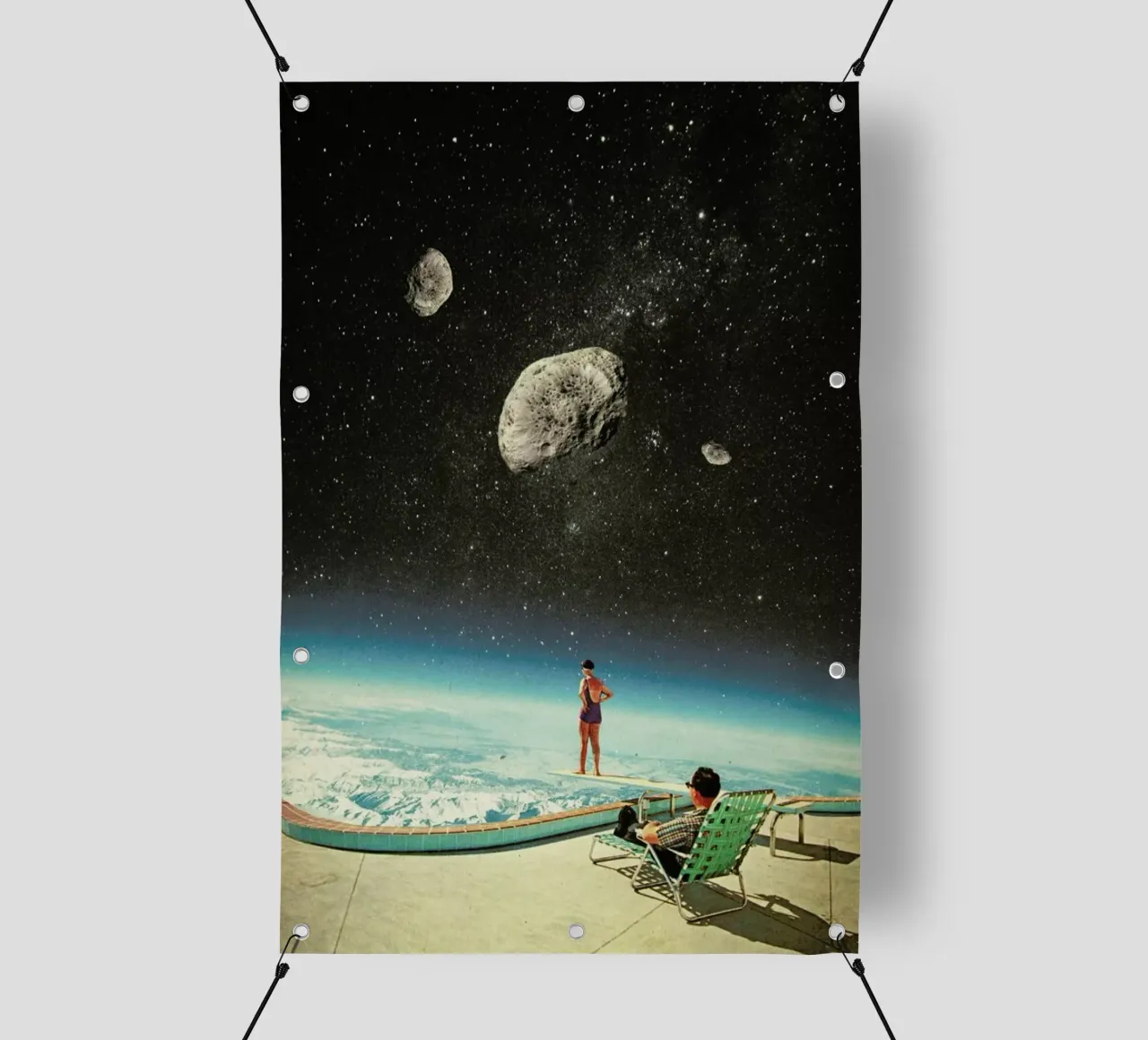 Summer With A Chance Of Asteroids telo in pvc da Frank Moth