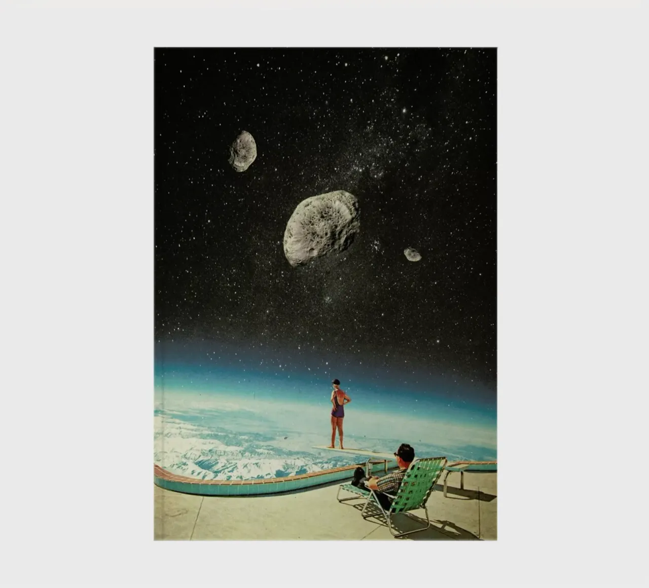 Summer With A Chance Of Asteroids notebook by Frank Moth