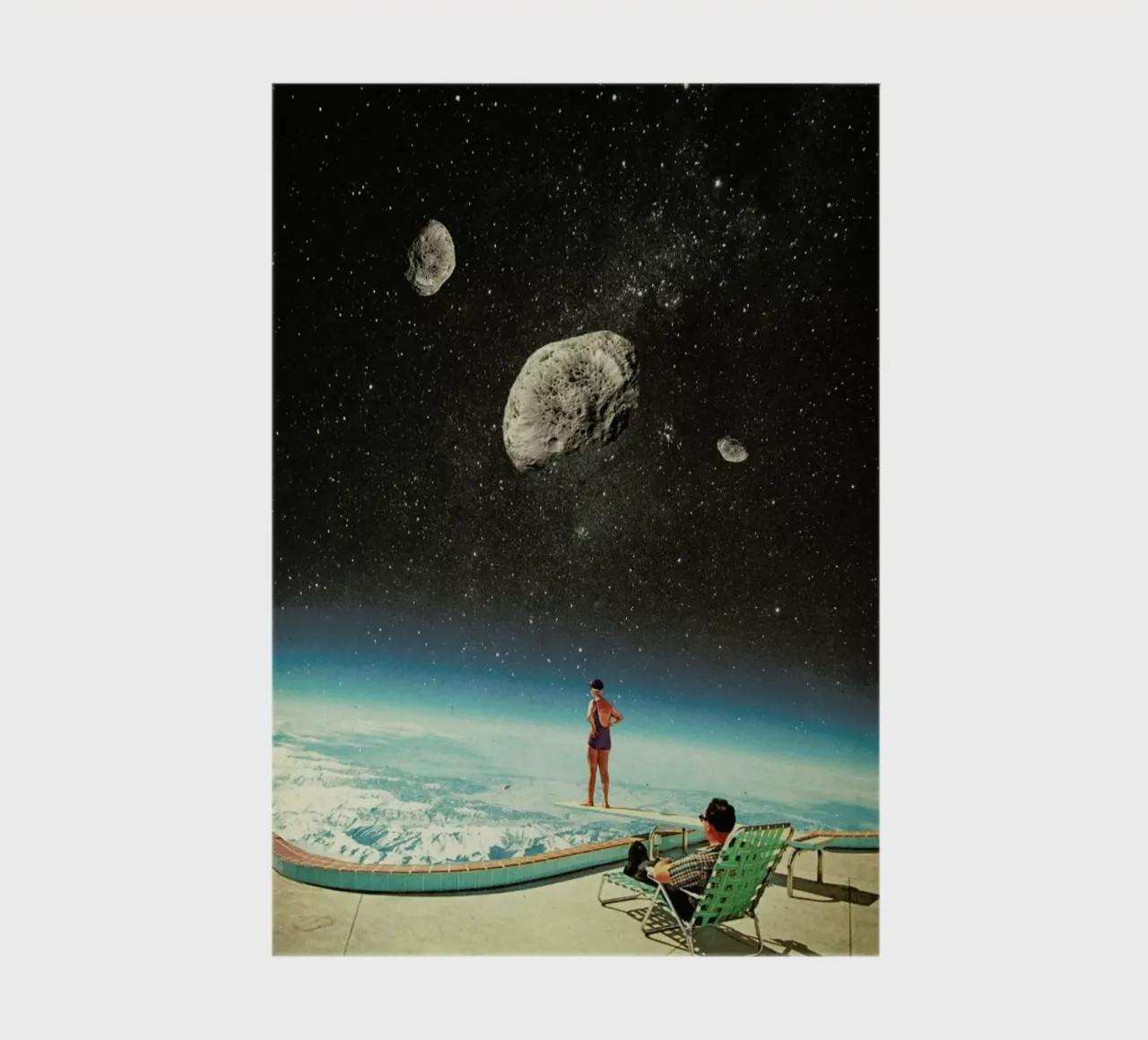 Summer With A Chance Of Asteroids notebook by Frank Moth