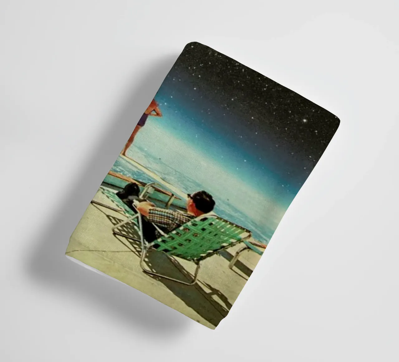 Summer With A Chance Of Asteroids asciugamano da bagno da Frank Moth