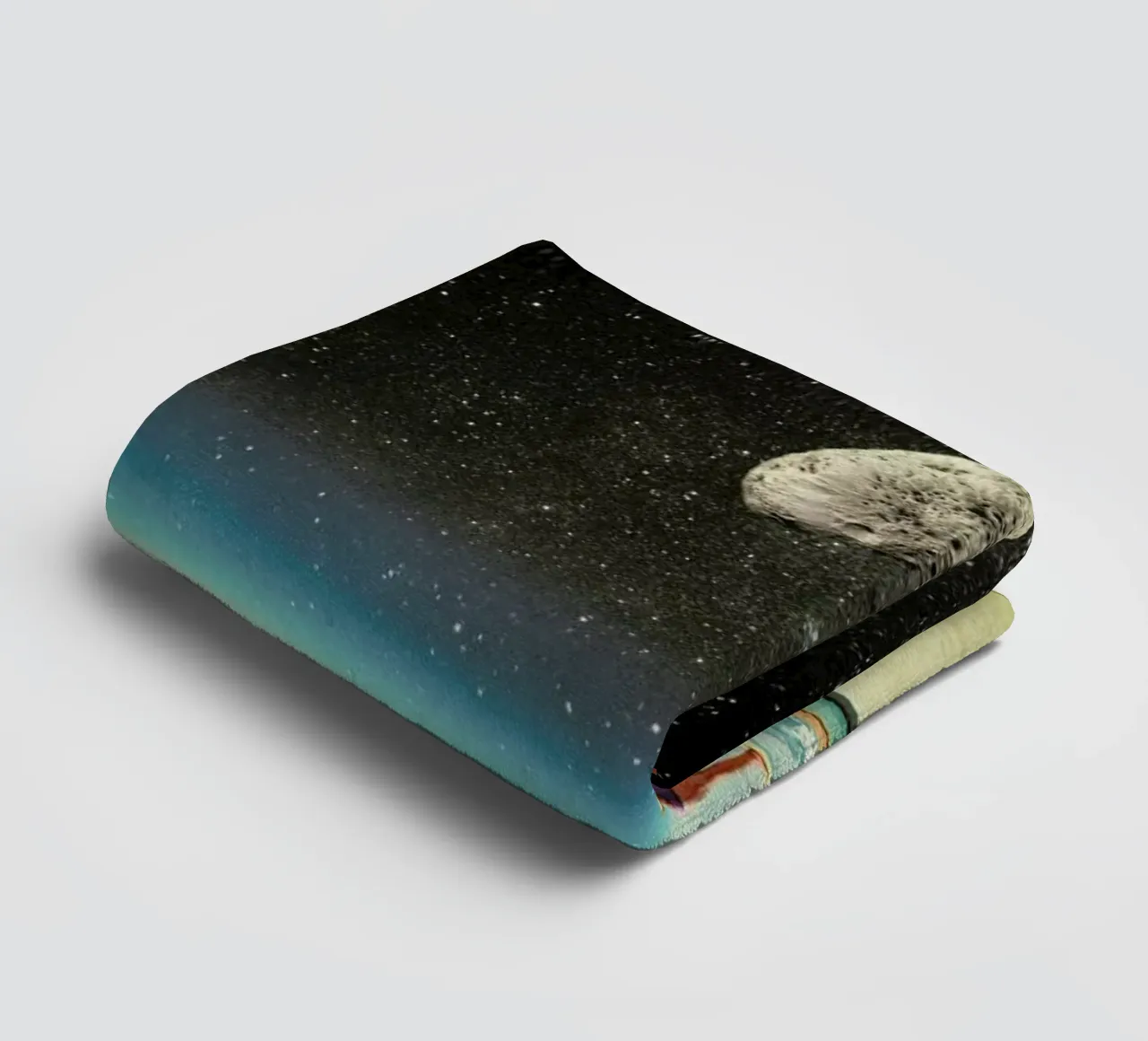 Summer With A Chance Of Asteroids asciugamano da bagno da Frank Moth