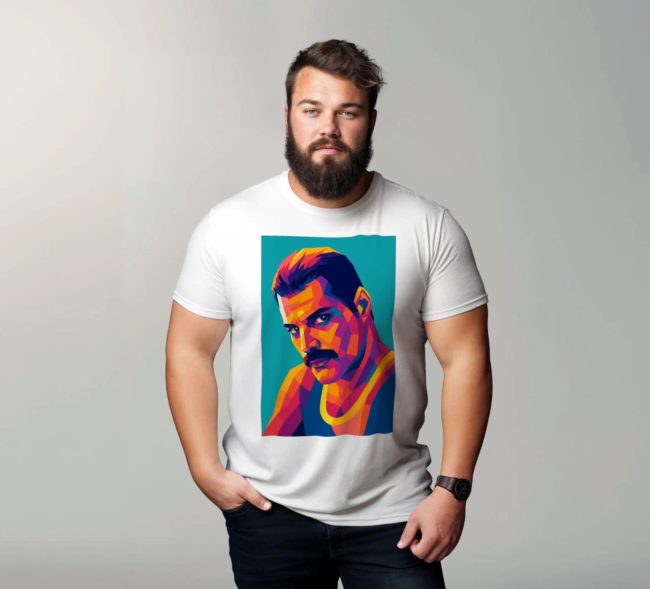 freddi mercury retro pop art wpap T-Shirt von aiswa