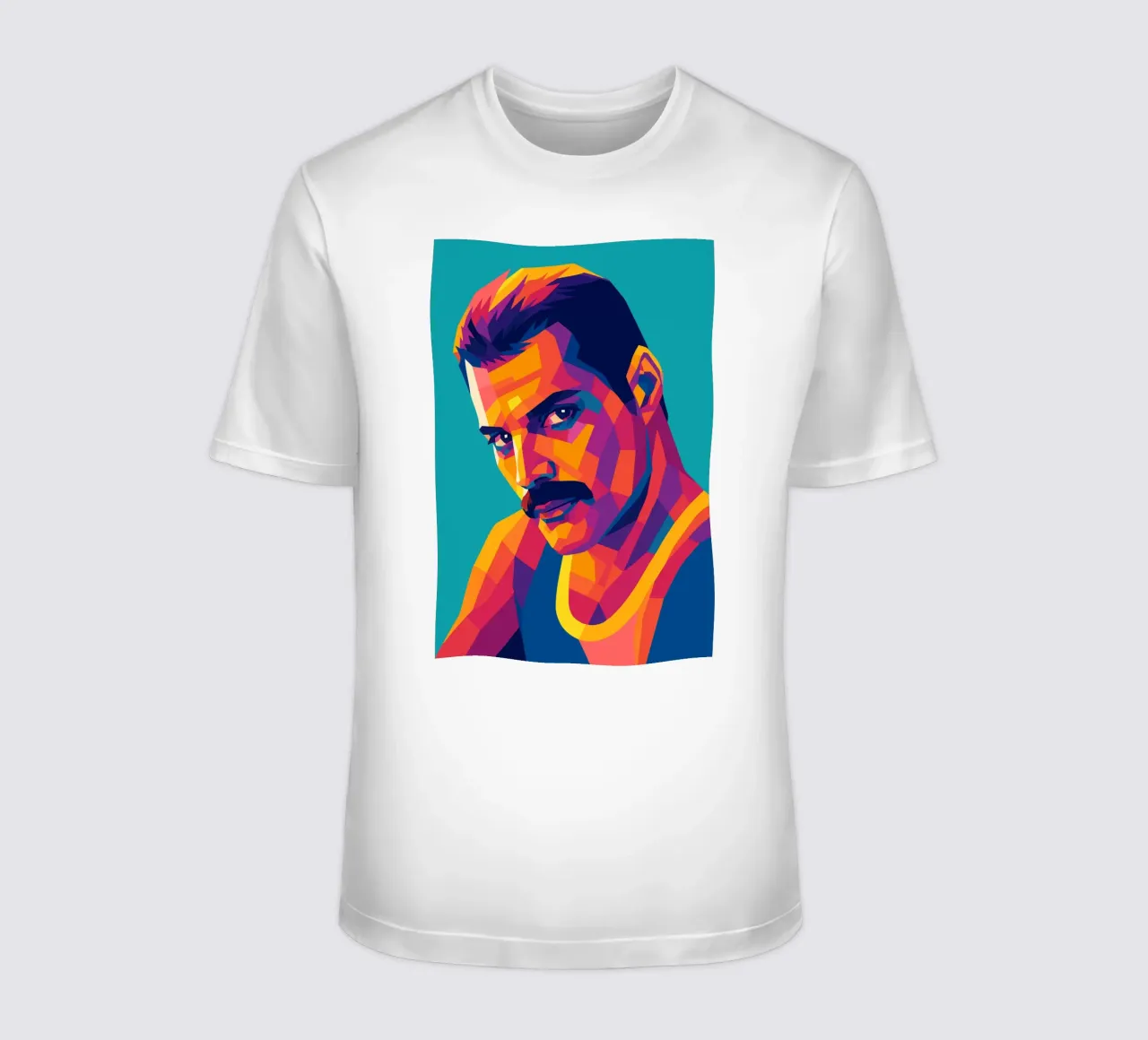 freddi mercury retro pop art wpap t-shirt da aiswa