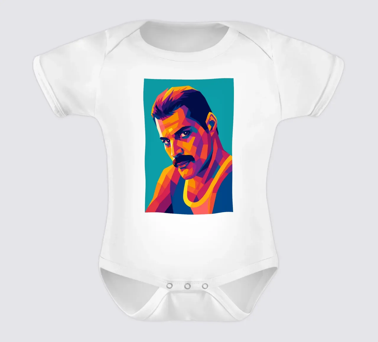 freddi mercury retro pop art wpap body de bebé de aiswa