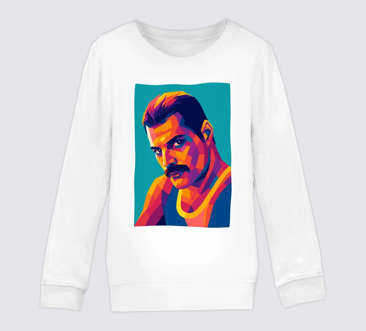 freddi mercury retro pop art wpap Kinder Sweatshirt von aiswa