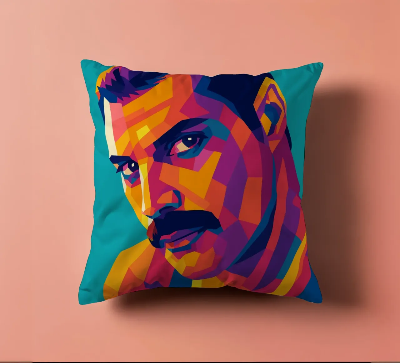 freddi mercury retro pop art wpap cuscino da aiswa